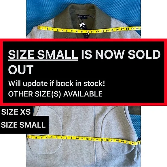 Alice + Olivia Tomiko Gorgeous Reversible Cashmere & Wool Blend Long Coat - Picture 12 of 16